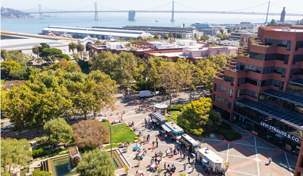 Aerial View, Amusement Park,  Bridge,  Building,  Campus,  Car,  City,  Cityscape,  College,  Downtown,  High Rise,  Intersection,  Metropolis,  Neighborhood,  Office Building,  Outdoors,  Park,  Pedestrian,  Person,  Plant,  Road,  Scenery,  Sidewalk,  Street,  Theme Park,  Town Square,  Tree,  Urban,  Walkway,  Waterfront